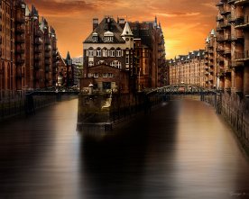 Hamburg-Wasserschloss-Speicherstadt-