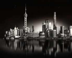Shanghai_Skyline_reflections_bw-3+sepia